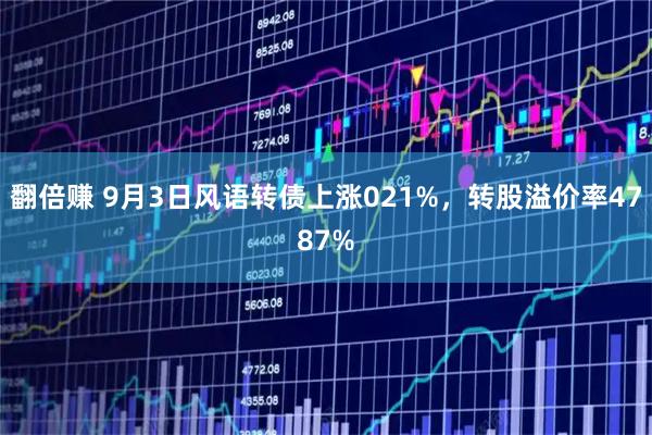 翻倍赚 9月3日风语转债上涨021%,转股溢价率4787%