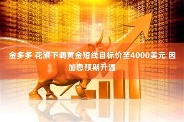金多多 花旗下调黄金短线目标价至4000美元 因加息预期升温